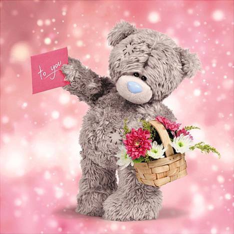3D Holographic With Flowers Me To You Bear Card £3.59